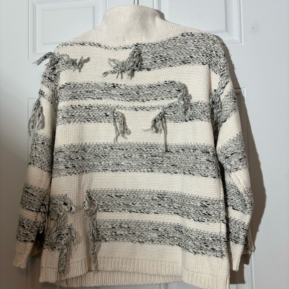 Lou & Grey Fringe Out Mock Neck Sweater, Size Small - Picture 12 of 16